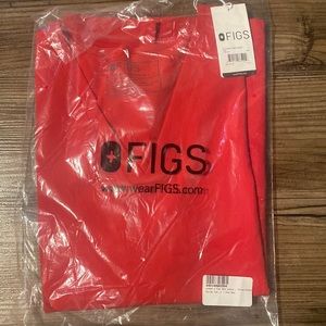 Figs Red Women’s Scrub Top
